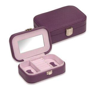 Travel Jewelry Box — Rounded Mirror Case — main view