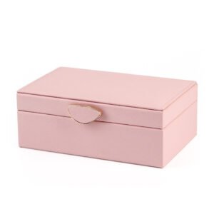 Jewelry Box — Pink Two-Level Dresser Case — main view